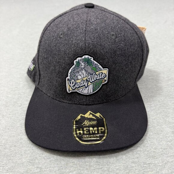 alpine hemp Other - Alpine Hemp Headwear X The Green Solution Hat Rare Cindy White Snap Back NWT